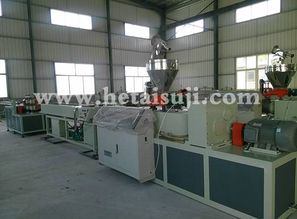 PVC double pipe production line