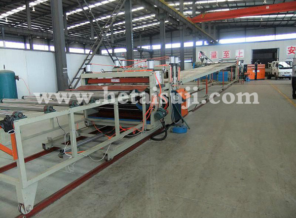 PVC wood plastic board equipment production line